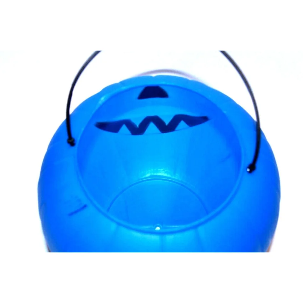 General Foam Plastics Halloween Jack-O-Lantern Blue Pumpkin Candy Pail Tote